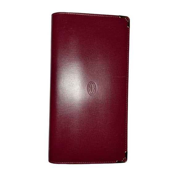 Vintage Cartier Cowhide Leather Credit Card Bifold Wallet NWOT - Picture 3 of 16